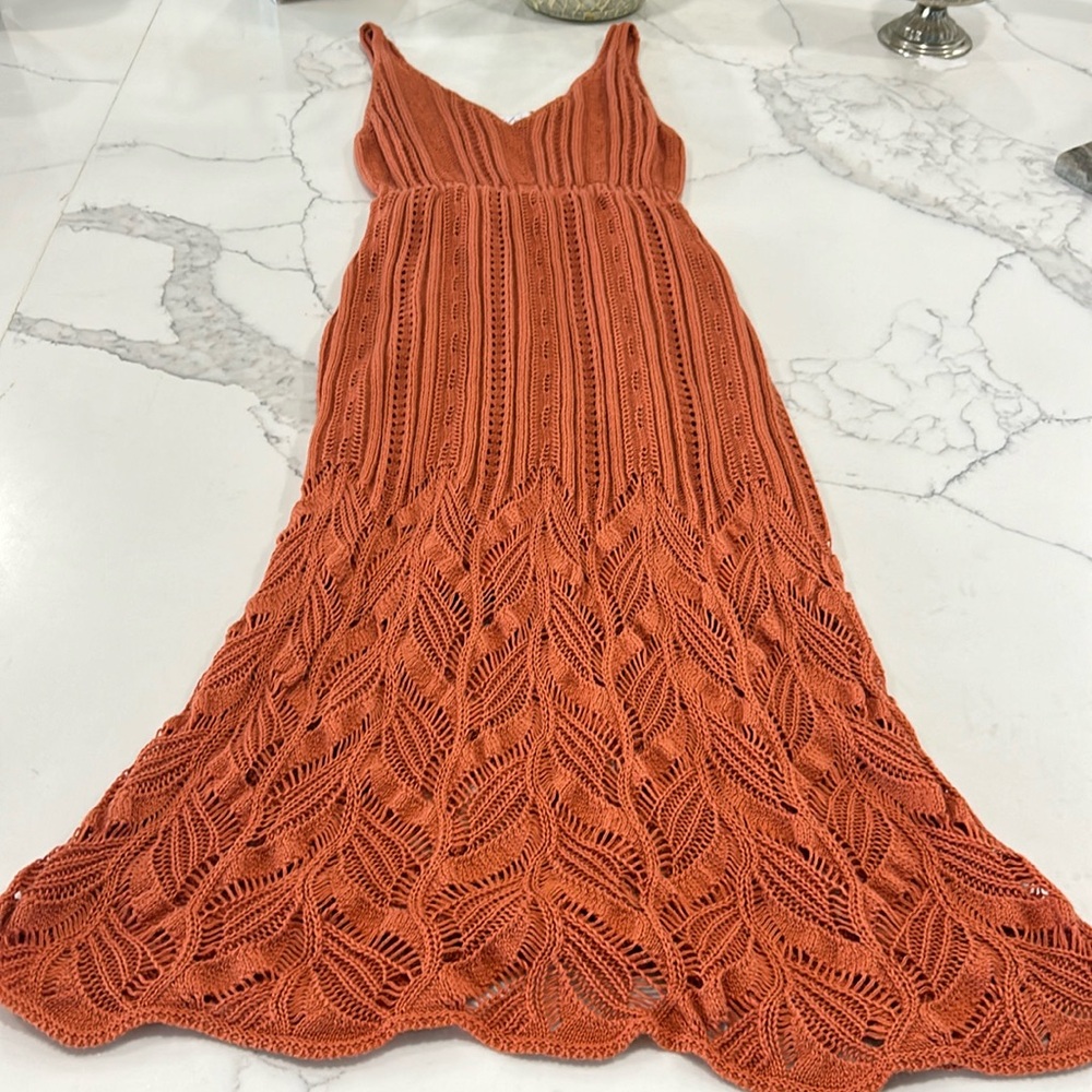 Petal & Pup Terracotta Midi Dress - Picture 8 of 14